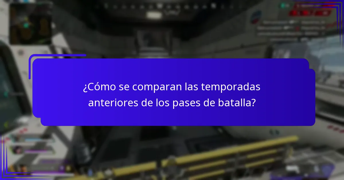 ¿Cómo se comparan las temporadas anteriores de los pases de batalla?