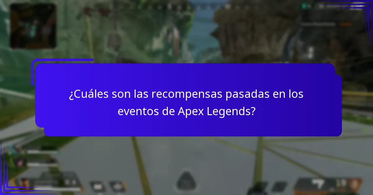 ¿Cuáles son los artículos notables de eventos pasados de Apex Legends?
