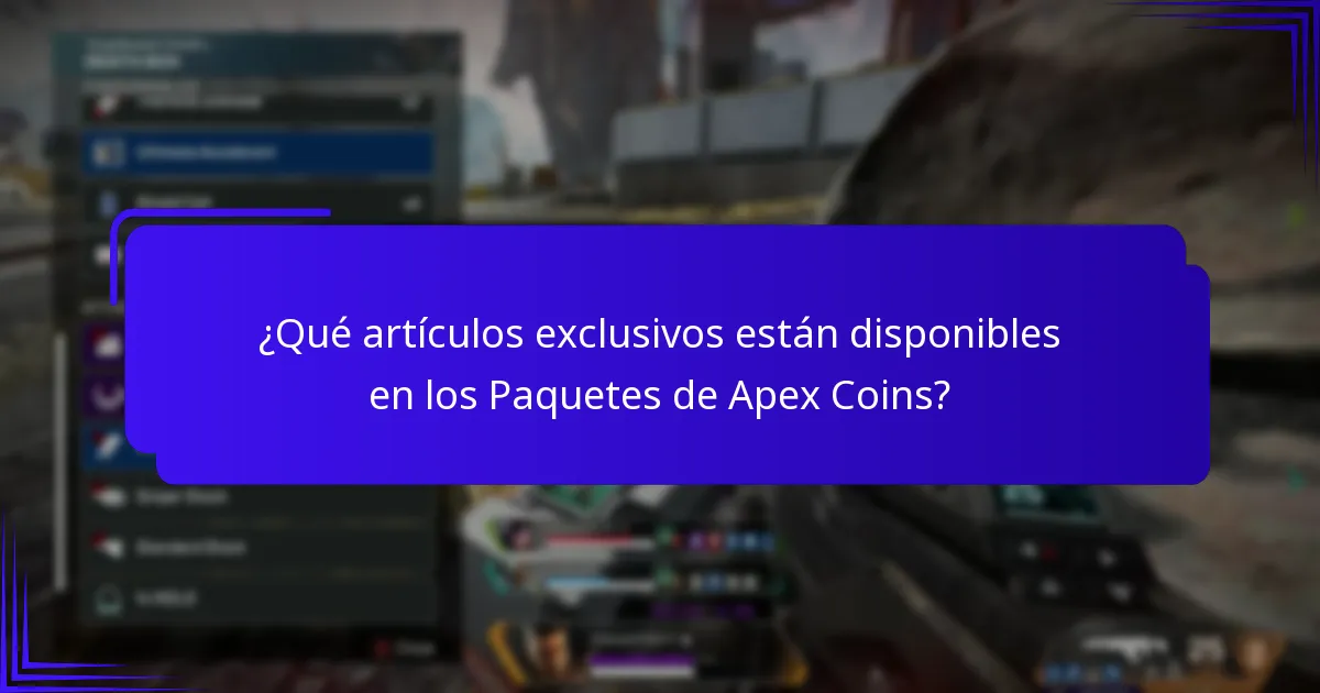 ¿Cuáles son las opciones de precios para los Paquetes de Apex Coins?